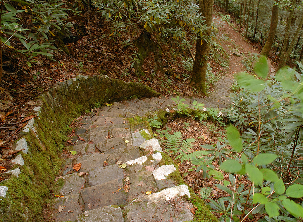 backbone-rock-waterfall-stairs