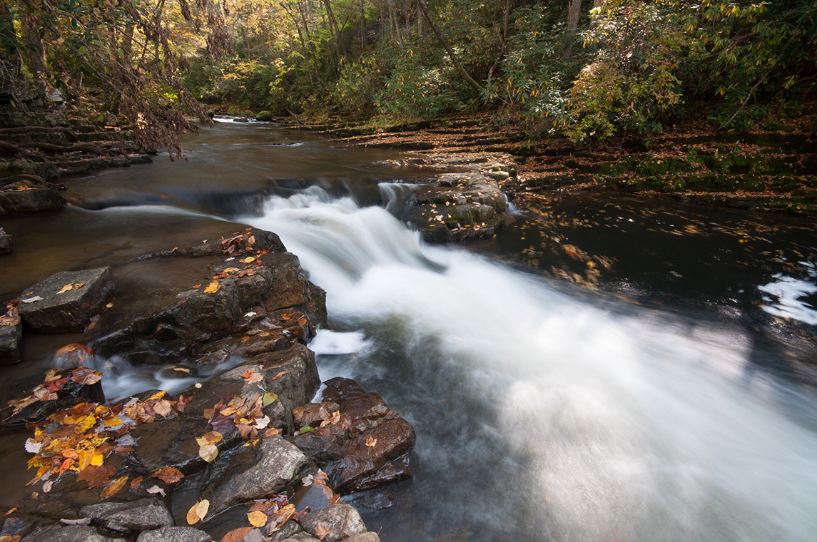 river at backbone rock